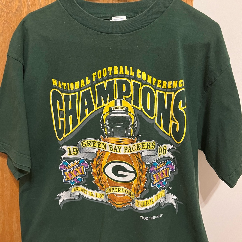 1996 Vintage Green Bay Packer Superbowl shirt